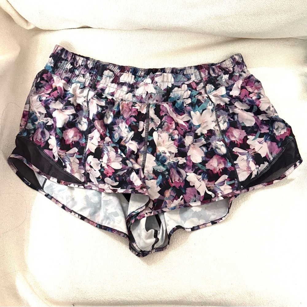 Lululemon Floral Athletic Shorts
